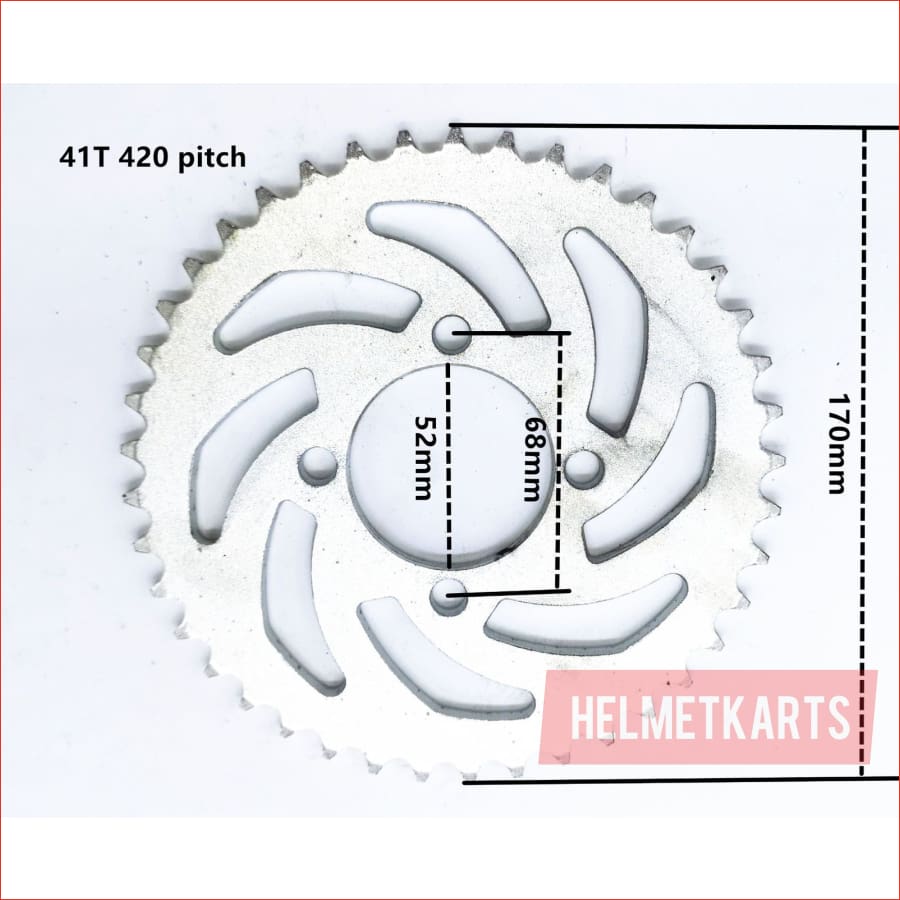 428 / 41T / 50mm Sprocket - Helmetkarts