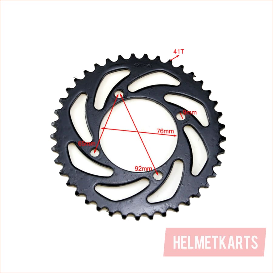 428 / 41T / 90mm Sprocket - Helmetkarts