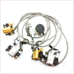 Hydraulic Disc Brake Calipers Pad System 250cc Quad Dirt Bike Dune Buggy Go Kart Blygo