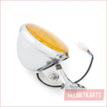 5" LED Chrome Amber Head lamp light - 3/5 watts - Helmetkarts