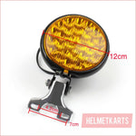 5" LED Gloss black Amber Head lamp light - 3/5 watts - Helmetkarts