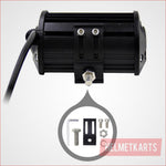 5" LED light bar 72 watts - Helmetkarts