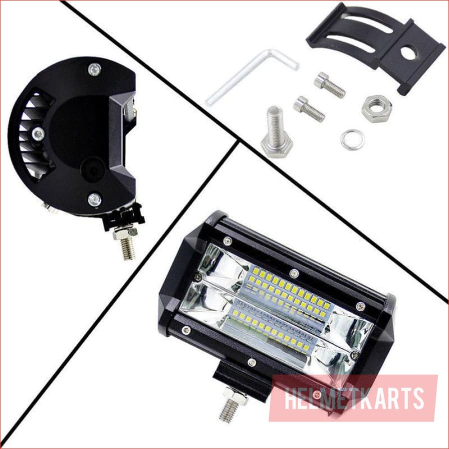 5" LED light bar 72 watts - Helmetkarts