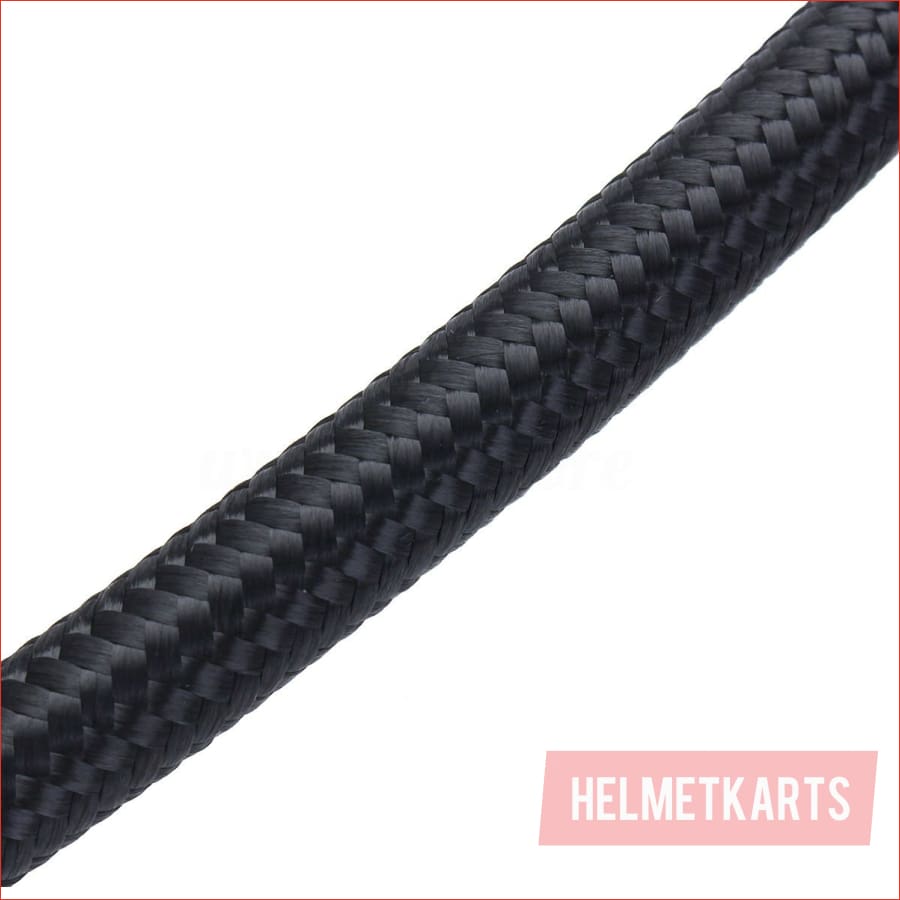 5 Meter Braided line AN-6 Black w/ fittings - Helmetkarts