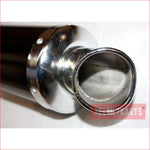 52mm / 450mm Black alloy exhaust muffler - Helmetkarts