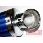 52mm / 450mm Blue alloy exhaust muffler - Helmetkarts
