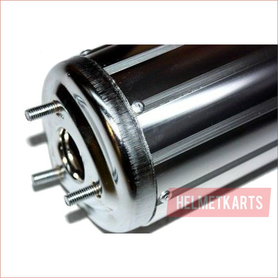 52mm / 450mm Silver alloy exhaust muffler - Helmetkarts