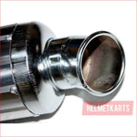 52mm / 450mm Silver alloy exhaust muffler - Helmetkarts