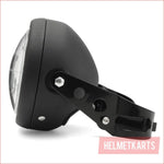6.5" Matte black Head light w/ Turn light - 50 watts - Helmetkarts