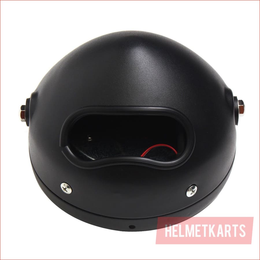 6.5" Matte black Head light w/ Turn light - 50 watts - Helmetkarts