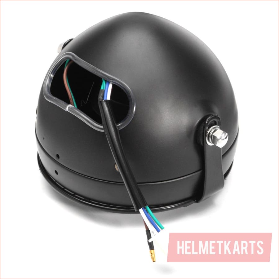 6.5" Matte black Mesh Head light - 40 watts - Helmetkarts