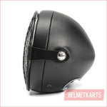 6.5" Matte black Mesh Head light - 40 watts - Helmetkarts