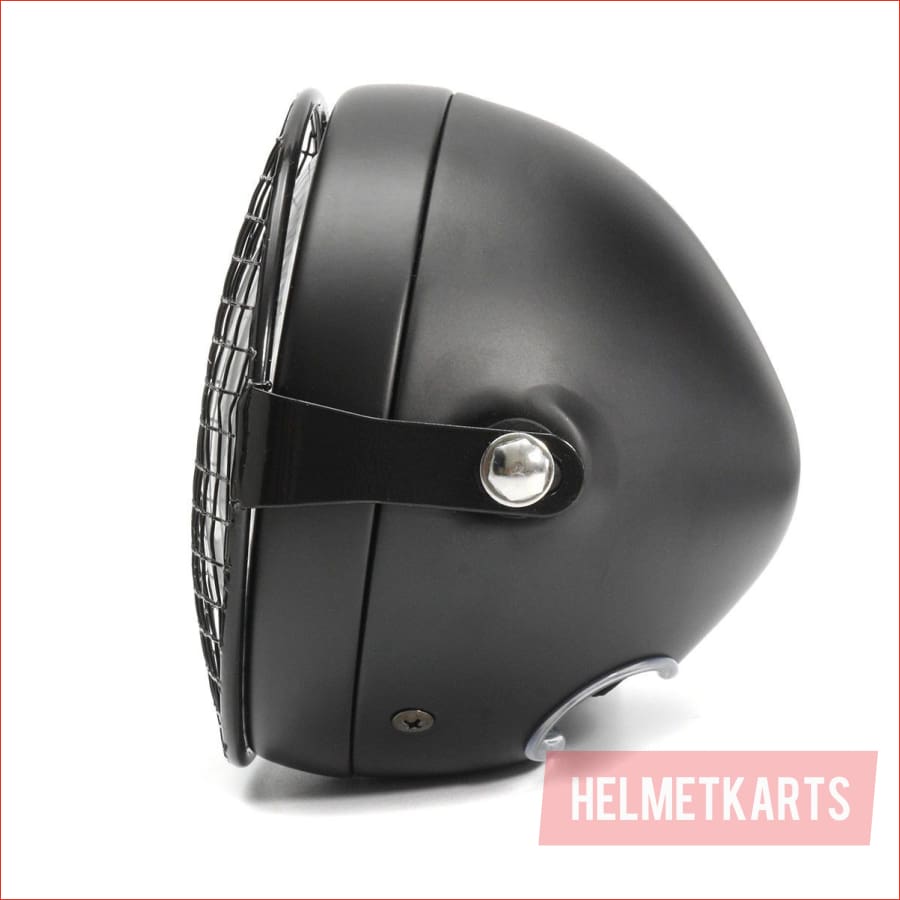 6.5" Matte black Mesh Head light - 40 watts - Helmetkarts