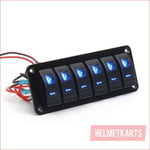 6 Gang Rocker Switch Panel - Helmetkarts