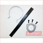 68mm / 520mm Red alloy exhaust muffler - Helmetkarts
