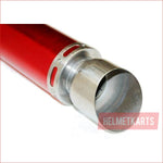 68mm / 520mm Red alloy exhaust muffler - Helmetkarts