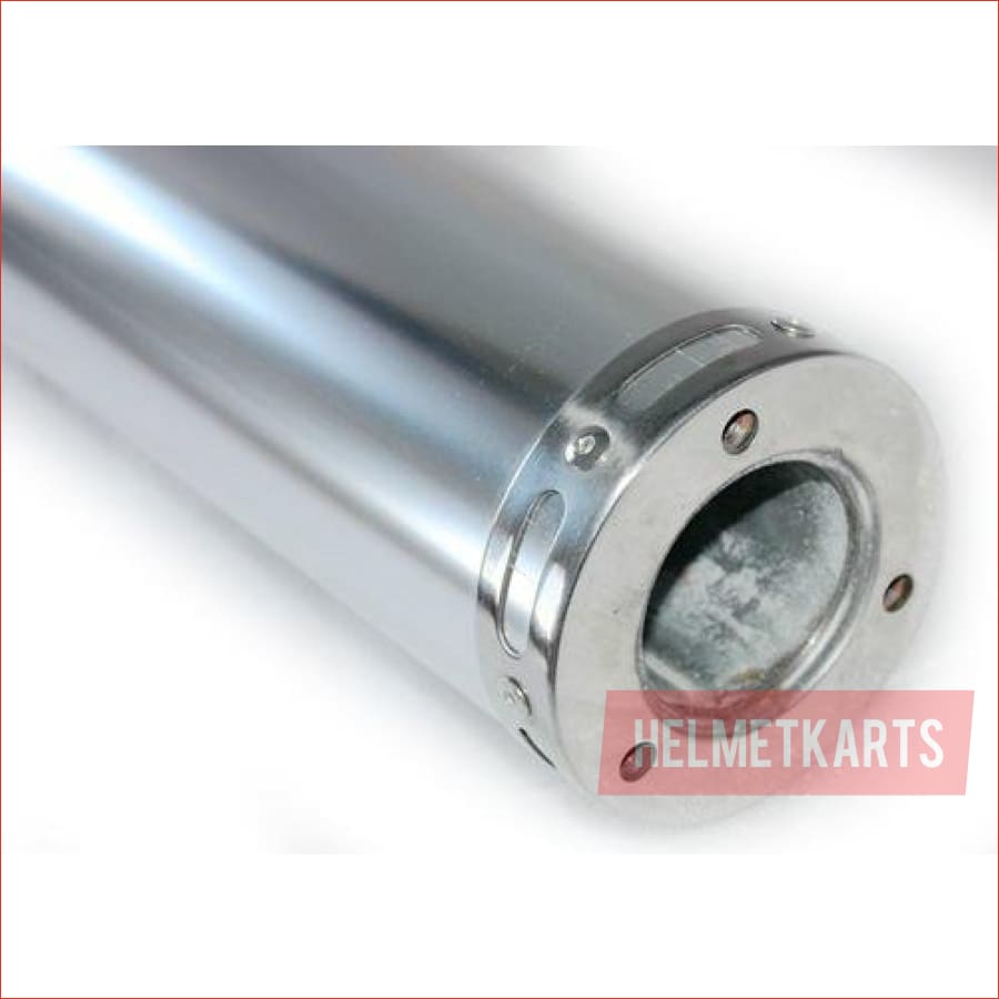 68mm / 520mm Silver alloy exhaust muffler - Helmetkarts
