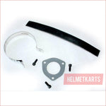 68mm / 520mm Silver alloy exhaust muffler - Helmetkarts