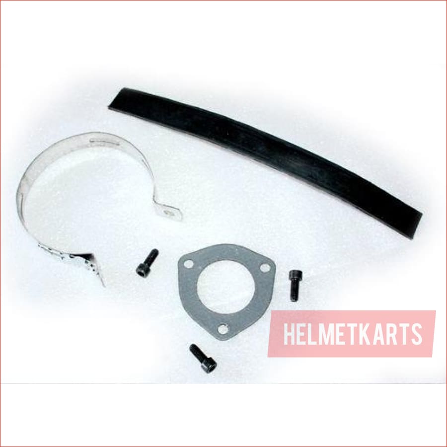 68mm / 520mm Silver alloy exhaust muffler - Helmetkarts