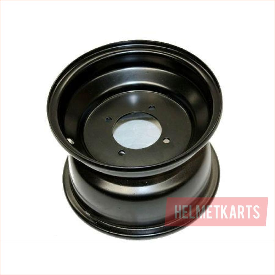 8" Black 4 Stud Rim 19X7.00-8 Pair (x2) - Helmetkarts