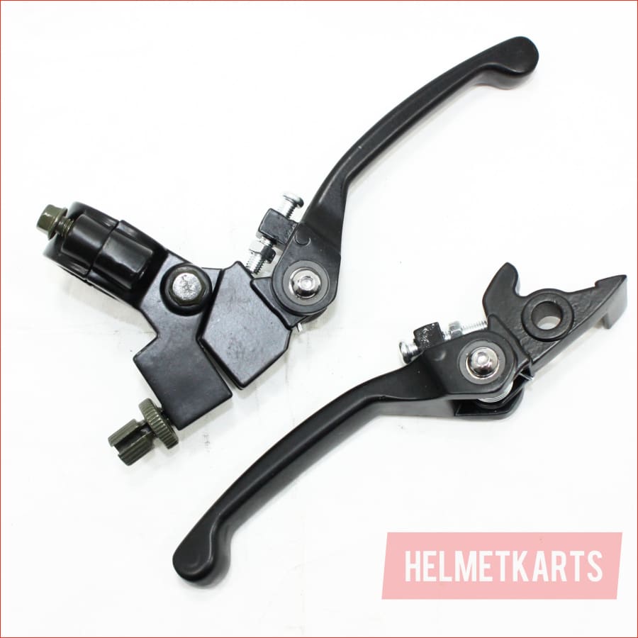 BLACK Bifold Foldable Clutch + Brake Lever Handle 125cc 140cc PIT PRO DIRT BIKE Blygo