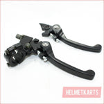 BLACK Bifold Foldable Clutch + Brake Lever Handle 125cc 140cc PIT PRO DIRT BIKE Blygo