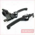 BLACK Bifold Foldable Clutch + Brake Lever Handle 125cc 140cc PIT PRO DIRT BIKE Blygo