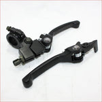 BLACK Bifold Foldable Clutch + Brake Lever Handle 125cc 140cc PIT PRO DIRT BIKE Blygo