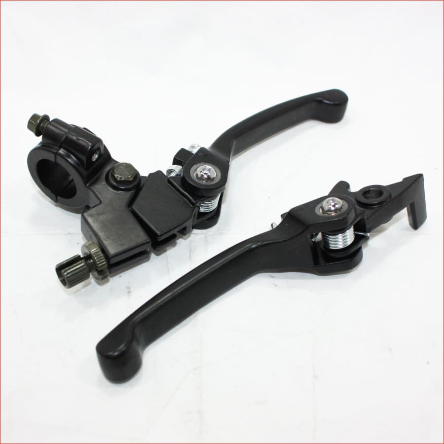 BLACK Bifold Foldable Clutch + Brake Lever Handle 125cc 140cc PIT PRO DIRT BIKE Blygo