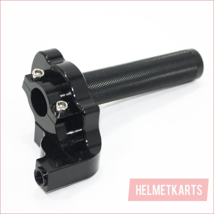 BLACK CNC Quarter Turn Quick Twist Throttle Housing Grip PIT PRO Trail Dirt Bike Blygo