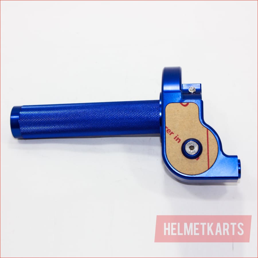 BLUE CNC Quarter Turn Quick Twist Throttle Housing Grip PIT PRO Trail Dirt Bike Blygo
