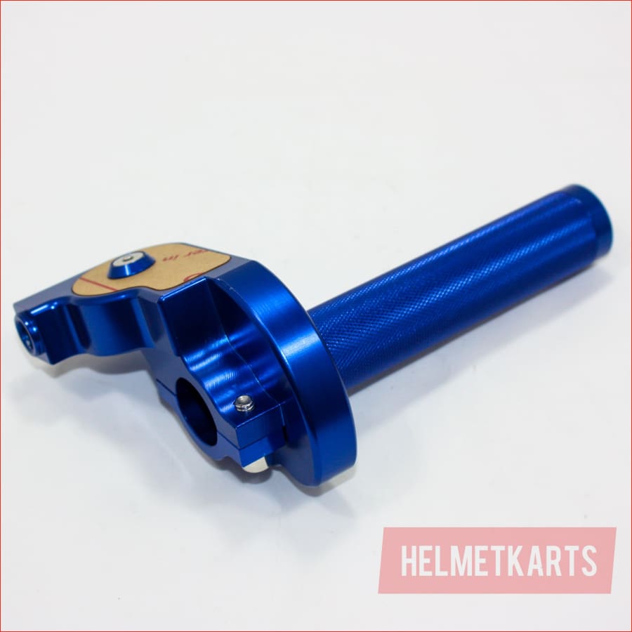 BLUE CNC Quarter Turn Quick Twist Throttle Housing Grip PIT PRO Trail Dirt Bike Blygo