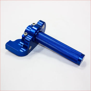 BLUE CNC Quarter Turn Quick Twist Throttle Housing Grip PIT PRO Trail Dirt Bike Blygo