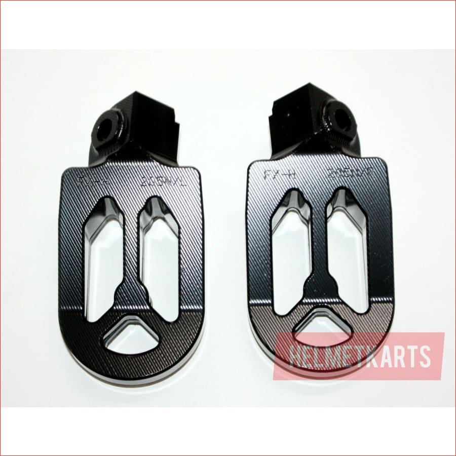 CNC BLACK Stainless Footpeg Foot Pegs Rest Pedal FX205 65SX MX MOTORCYCLE BIKE Blygo