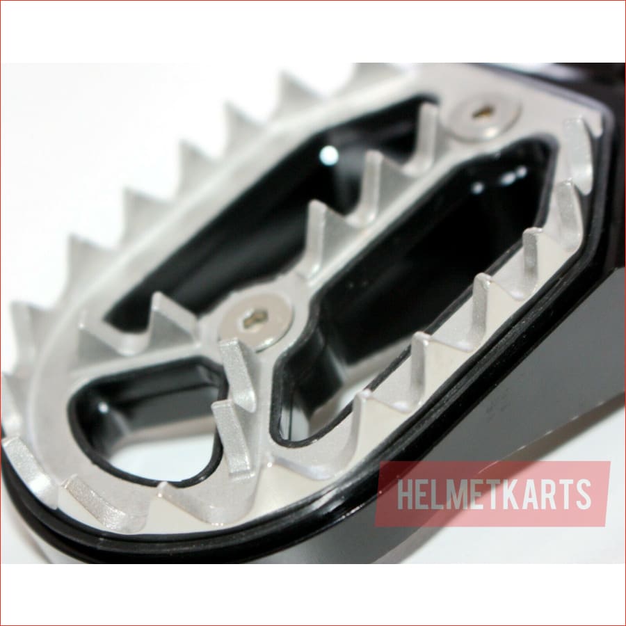 CNC BLACK Stainless Footpeg Foot Pegs Rest Pedal FX208 CRF250 MX MOTORCYCLE BIKE Blygo