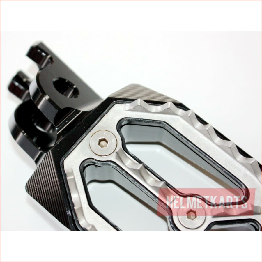 CNC BLACK Stainless Footpeg Foot Pegs Rest Pedal FX208 CRF250 MX MOTORCYCLE BIKE Blygo