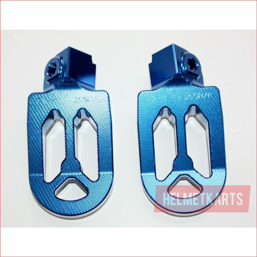 CNC BLUE Stainless Footpeg Foot Pegs Rest Pedal FX205 65SX MX MOTORCYCLE BIKE Blygo