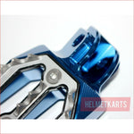 CNC BLUE Stainless Footpeg Foot Pegs Rest Pedal FX205 65SX MX MOTORCYCLE BIKE Blygo