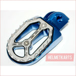 CNC BLUE Stainless Footpeg Foot Pegs Rest Pedal FX205 65SX MX MOTORCYCLE BIKE Blygo