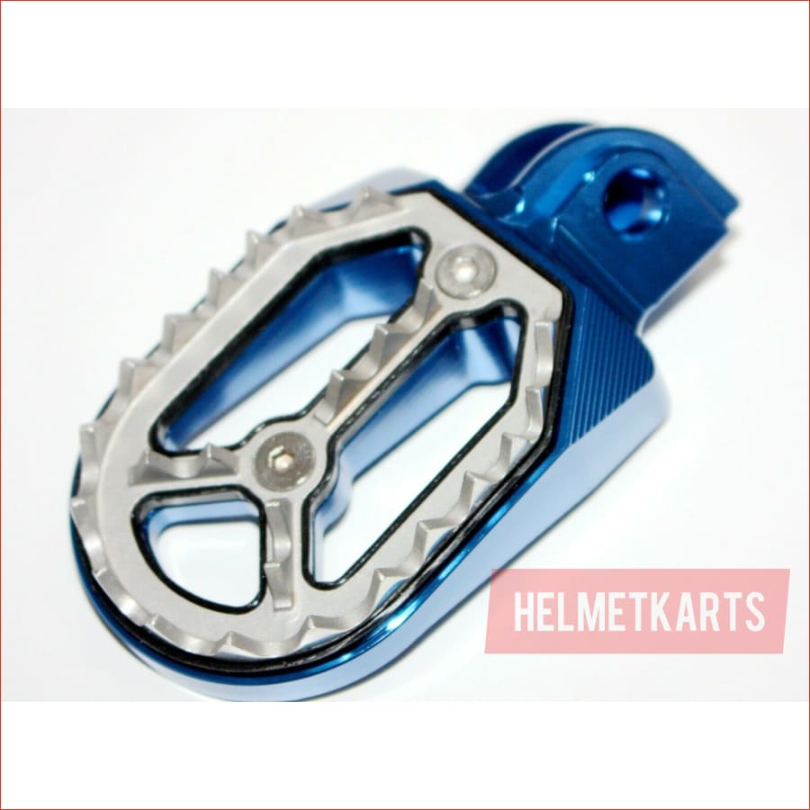 CNC BLUE Stainless Footpeg Foot Pegs Rest Pedal FX205 65SX MX MOTORCYCLE BIKE Blygo