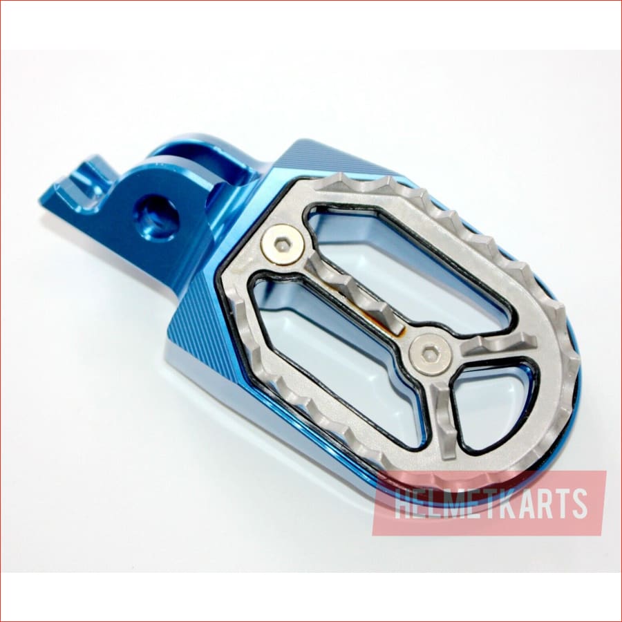 CNC BLUE Stainless Footpeg Foot Pegs Rest Pedal FX208 CRF250 MX MOTORCYCLE BIKE Blygo