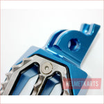 CNC BLUE Stainless Footpeg Foot Pegs Rest Pedal FX208 CRF250 MX MOTORCYCLE BIKE Blygo