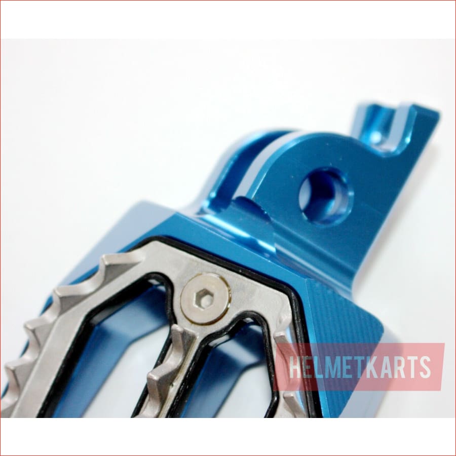 CNC BLUE Stainless Footpeg Foot Pegs Rest Pedal FX208 CRF250 MX MOTORCYCLE BIKE Blygo