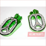 CNC GREEN Stainless Footpeg Foot Pegs Rest Pedal FX205 65SX MX MOTORCYCLE BIKE Blygo
