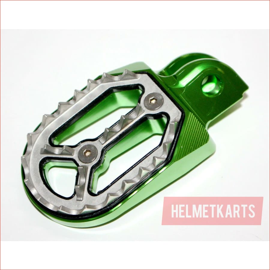 CNC GREEN Stainless Footpeg Foot Pegs Rest Pedal FX205 65SX MX MOTORCYCLE BIKE Blygo