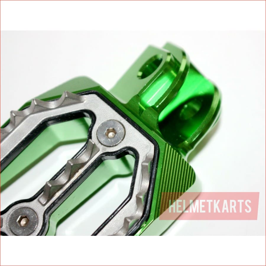 CNC GREEN Stainless Footpeg Foot Pegs Rest Pedal FX205 65SX MX MOTORCYCLE BIKE Blygo