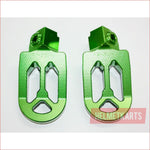 CNC GREEN Stainless Footpeg Foot Pegs Rest Pedal FX205 65SX MX MOTORCYCLE BIKE Blygo