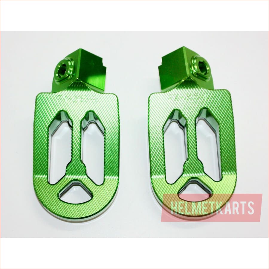 CNC GREEN Stainless Footpeg Foot Pegs Rest Pedal FX205 65SX MX MOTORCYCLE BIKE Blygo