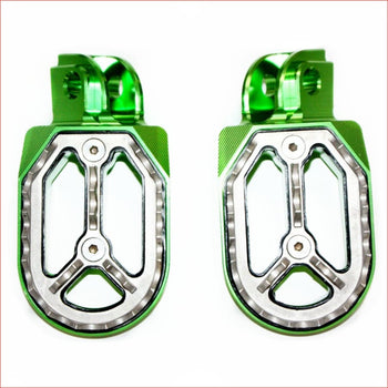 CNC GREEN Stainless Footpeg Foot Pegs Rest Pedal FX205 65SX MX MOTORCYCLE BIKE Blygo