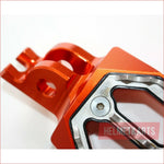 CNC ORANGE Stainless Footpeg Foot Peg Rest Pedal FX208 CRF250 MX MOTORCYCLE BIKE Blygo